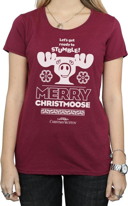 Immagine prodotto National Lampoon´s Vacation National Lampoon's Christmas Vacation Merry Christmoose Maglietta Donna (XXL)