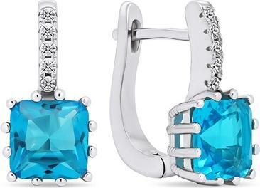 Image du produit Brilio Silver - Boucles d'oreilles originales en argent avec zircons lightue EA670WAQ