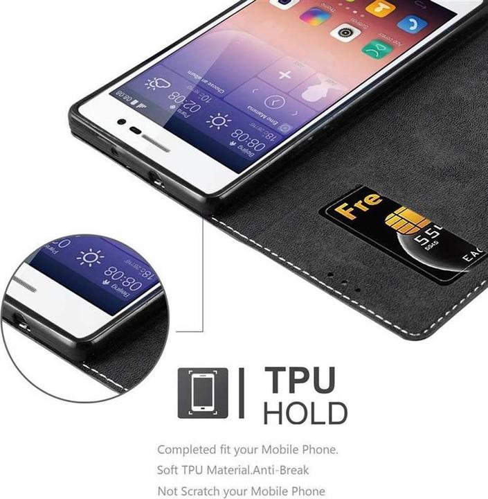 Actual product image Cadorabo Book X Wallet Cover (Huawei Ascend P7)
