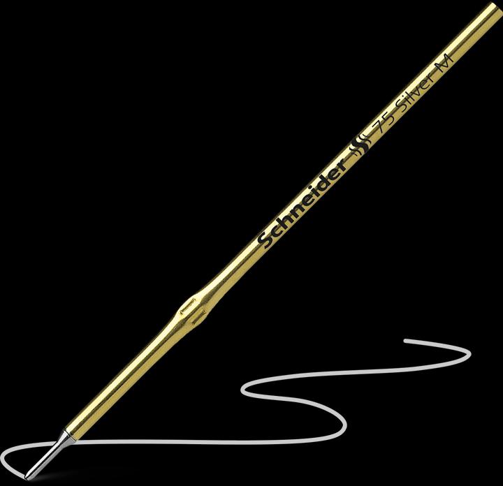 Immagine prodotto Schneider Refill a sfera Express 75 Larghezza del tratto: 0,6 mm Colore di scrittura: argento (Unità di ricarica, Argento, 0.60 mm)