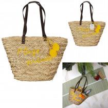 Jet Lag Strandtasche Seegras Privatstrand 54x31cm