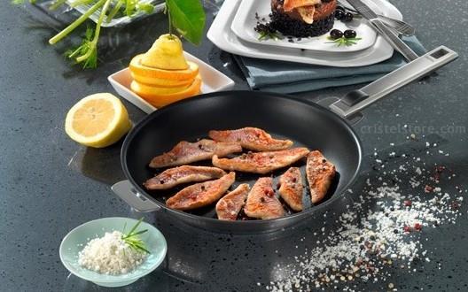 Immagine prodotto Cristel Strato Amovible Pan Non Stick Pan in acciaio inox profondo Ø24cm (24 cm, Padella per friggere, Acciaio inossidabile)