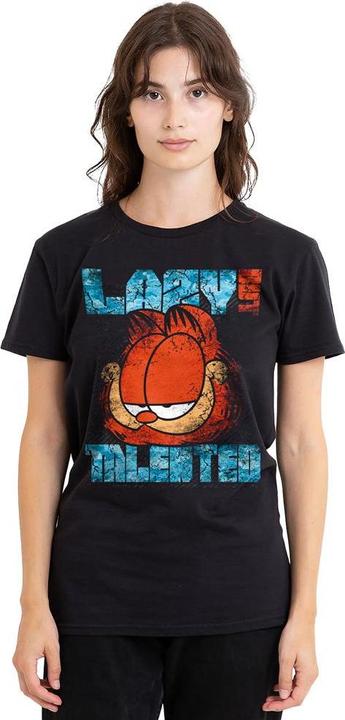 Actual product image Garfield Unisex Adult Lazy But Talented Distressed T-Shirt (M)