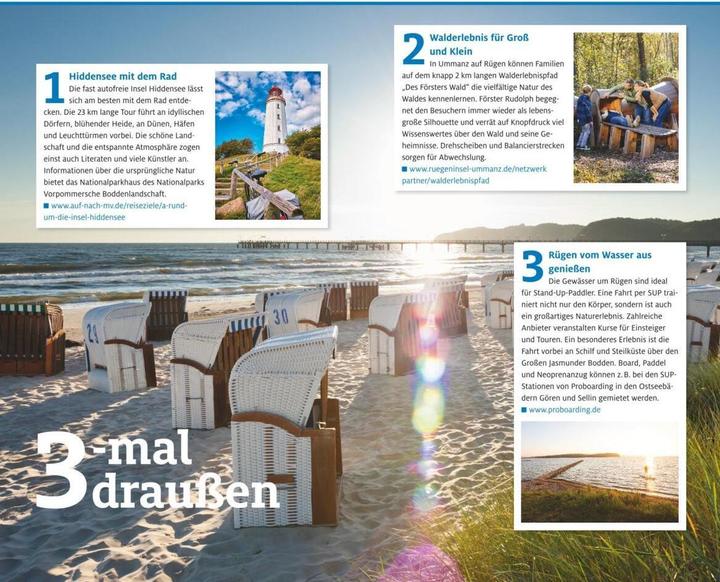 Produktbild Reiseführer Rügen mit Hiddensee und Stralsund (Deutsch, Janet Lindemann, Katja Gartz, 2022)
