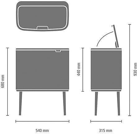 Actual product image Brabantia Bo Touch litter bin (33 l)