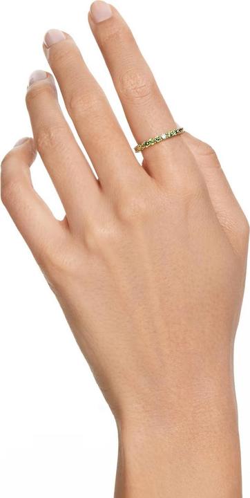 Produktbild Swarovski Matrix Ring Rundschliff Grün Gold (52)