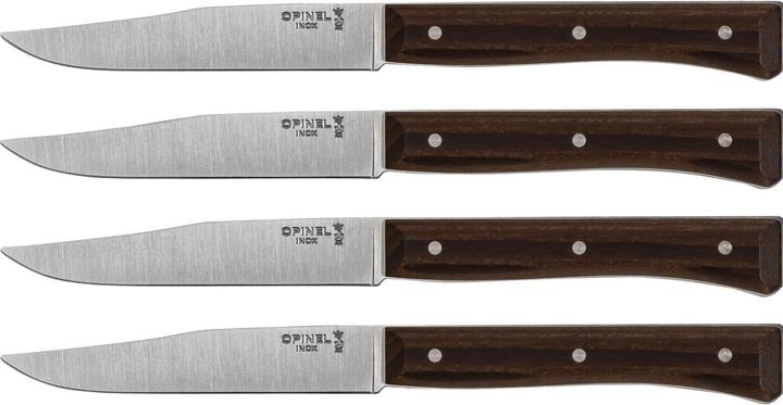 Produktbild Opinel Facette dark ash, smooth, Box of 4 (4 Stück, Messer)