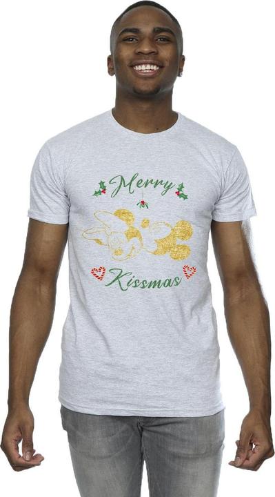 Immagine prodotto Disney Mickey Mouse Merry Kissmas Maglietta Uomo (4XL)