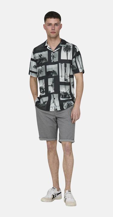 Produktbild Only & Sons Onsnano Reg Cotton Viscose Ss Aop Shirt (XS)