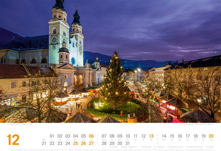 Actual product image Südtirol - von Bozen bis zu den drei Zinnen - ReiseLust Kalender 2026 (45 x 33 cm, Hardcover, German)
