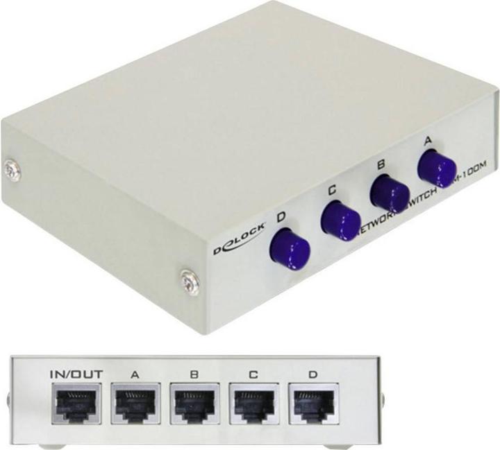 Delock Boîte de commutation LAN (4 Ports)