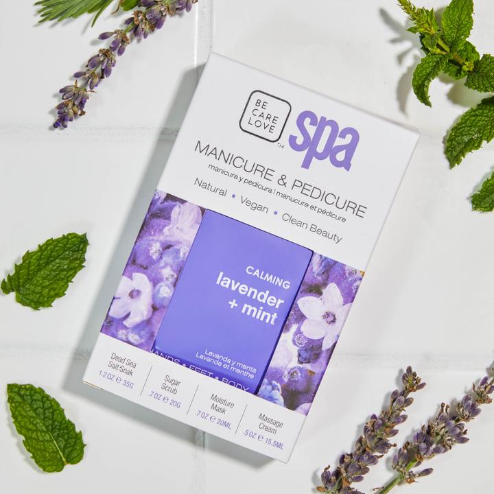 Actual product image Bcl Spa Calming Lavender + Mint 4 Step System (Foot bath, Foot mask)