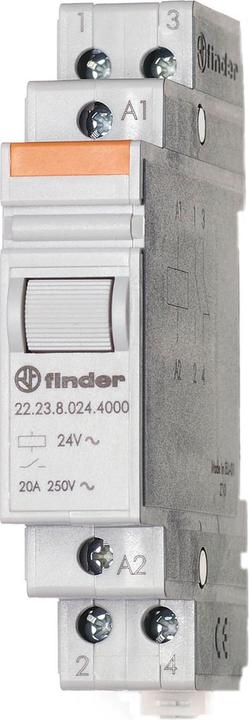 Produktbild Finder Installationsrelais 1S/1Ö 20A 230VAC 22.23.8.230.4000
