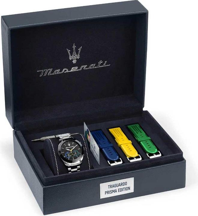 Produktbild Maserati Uhren-Set inkl. Wechselarmband Traguardo (Chronograph, 45 mm)