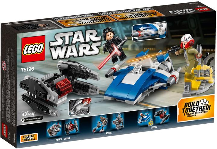 Produktbild LEGO A-Wing vs. Tie Silencer Microfighters (75196, LEGO Star Wars)