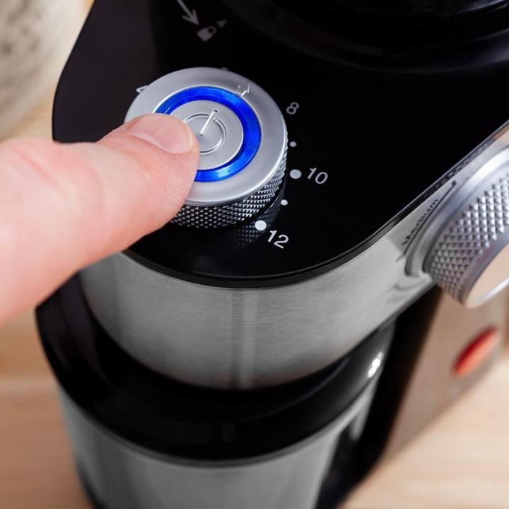 Actual product image Eldom MK170 KAFE coffee grinder Black, Stainless steel