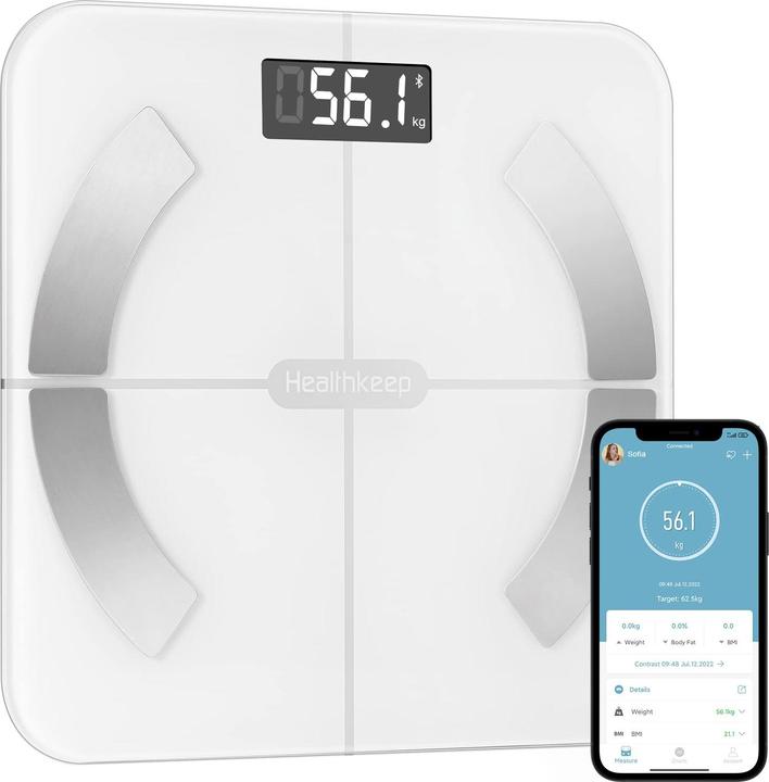 Actual product image Healthkeep Body Fat Scale, White (180 kg)