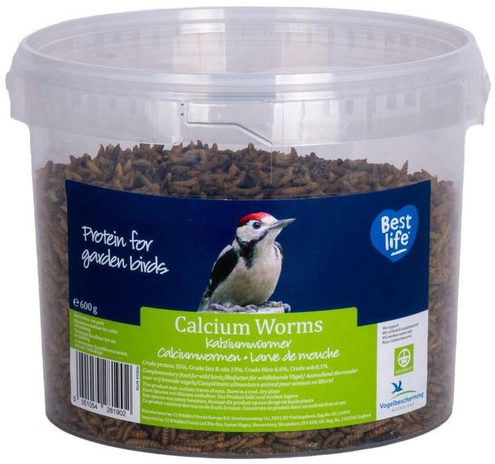 Immagine prodotto CJ Wildlife Mosche nere soldato (BSF) Secchio da 600 g (1 x, 0.60 kg)