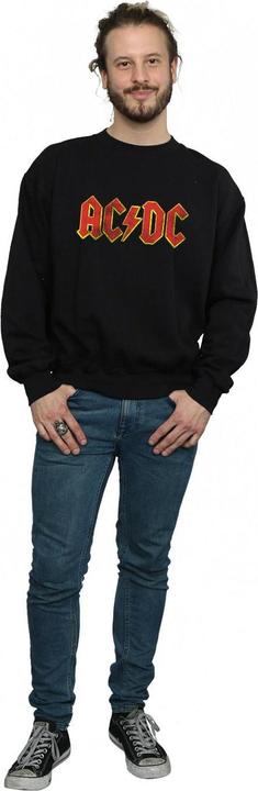 Actual product image AC/DC Mens Distressed Logo Cotton Sweatshirt (L)