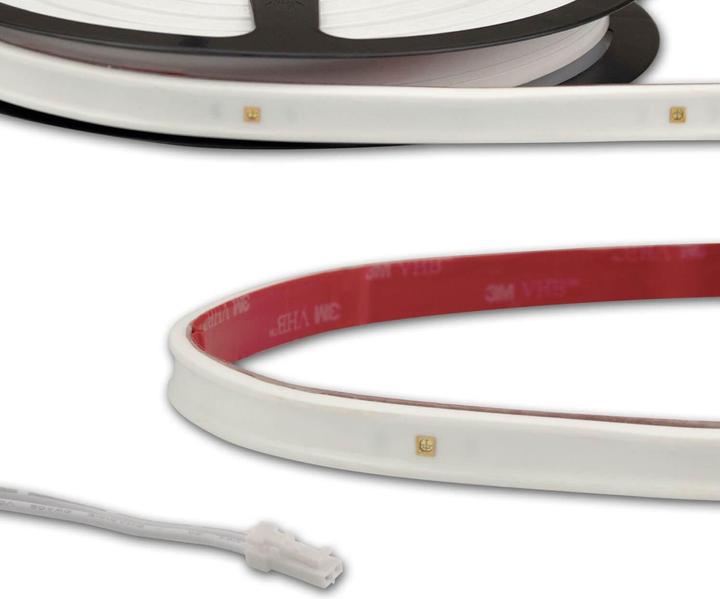 Produktbild Isoled LED UV-C MiniAMP Flexband Streifen 270nm, 12V DC, 3W, IP54, 58cm, weiss, eins. Kabel + maleAMP (58 cm)