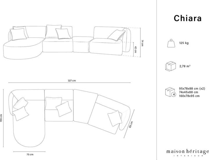 Immagine prodotto Maison Heritage Chiara (2 posti, 3 posti, 4 posti)