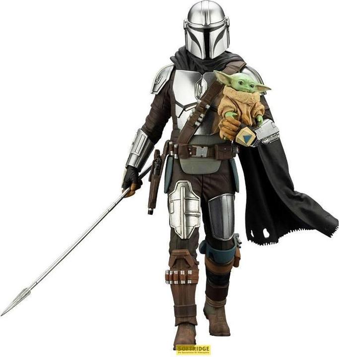Produktbild Kotobukiya Star Wars The Mandalorian statuette PVC ARTFX 1/10 Mandalorian & Grogu with Beskar Staff 18 cm
