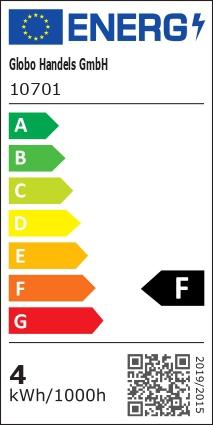 Label énergétique Globo Sources lumineuses LED (G9, 4 W, 400 lm, 1 x, F)