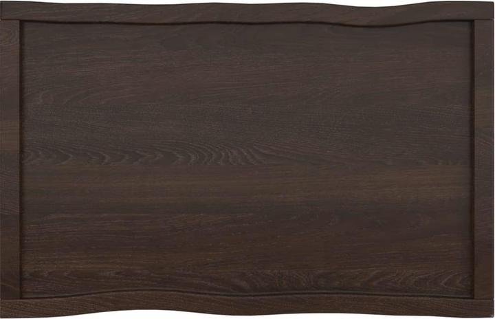 Actual product image VidaXL Tischplatte 100x60x4 cm Massivholz Eiche Behandelt (100 x 60 x 4 cm)