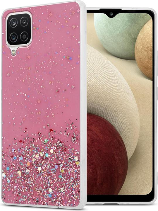 Rosa mit Glitter