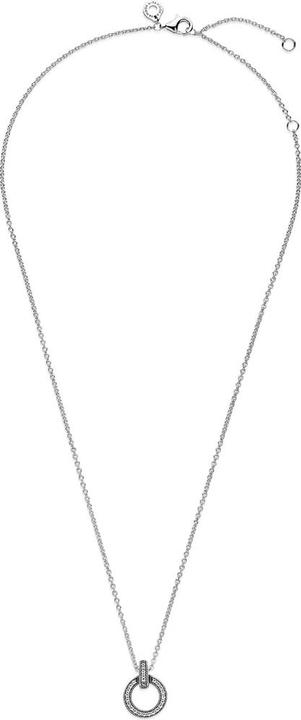 Produktbild Pandora Halskette mit Doppelkreis Anhänger (Sterling Silber 925, 45 cm)