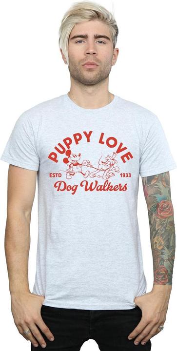 Actual product image Disney Mens Mickey Mouse Puppy Love T-Shirt (3XL)