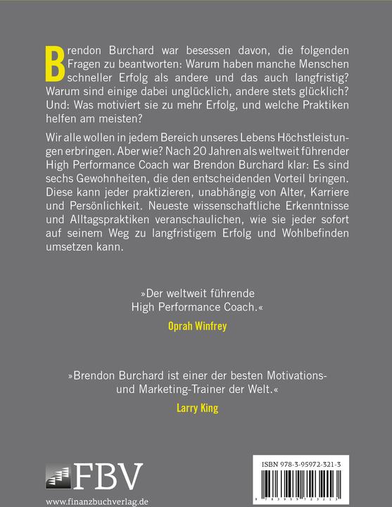 Immagine prodotto High Performance Habits (Tedesco, Brendon Burchard, 2020)