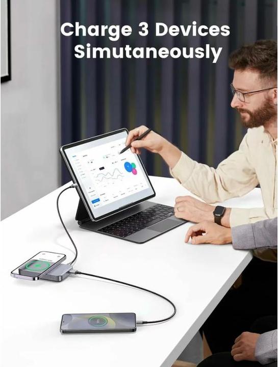 Produktbild Ugreen Wireless Charger (10000 mAh, 20 W, 37 Wh)
