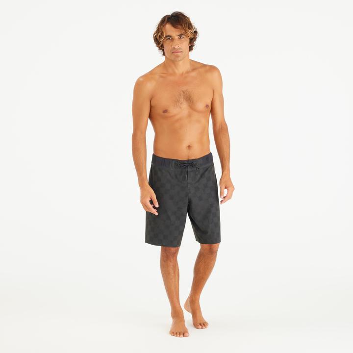 Immagine prodotto Olaian Boardshorts Herren lang Morpho Checky 20" schwarz (44)