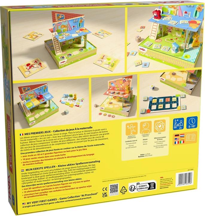 Image du produit Haba Mes premiers jeux Collection de jeux À la maternelle (Italien, Français, Anglais, Allemand)