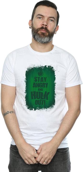 Actual product image Mens Hulk Stay Angry T-Shirt (L)
