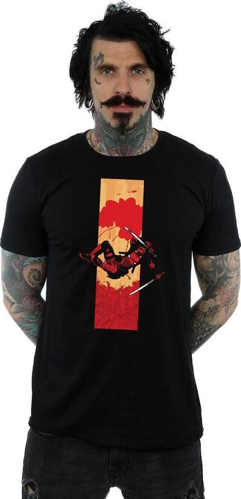 Actual product image Mens Deadpool Blood Strip T-Shirt (XXL)