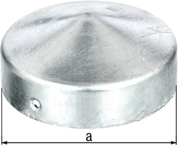 Image du produit GAH Chapeau de poteau Ø 100 mm rond forme plate galvanisé à chaud
