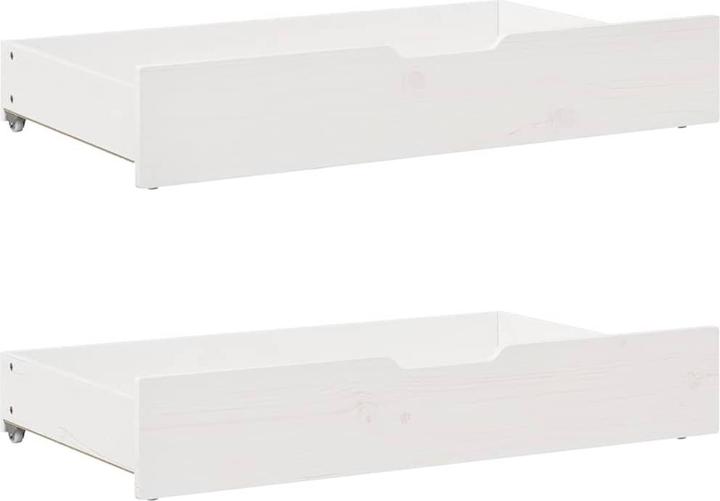 Image du produit VidaXL Lit de jour Lit d'appoint Canapé-lit Tiroirs 90x190cm Bois massif (90 x 190 cm)