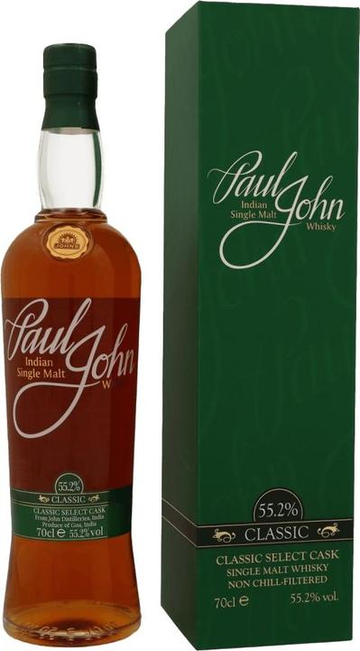 Image du produit John Distilleries PAUL JOHN CLASSIC Select Cask Indian Single Malt Whisky 70 cl / 55.2 % Inde (Single Malt, 1 x 70 cl, 1 x 75 cl)