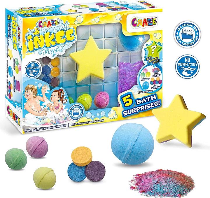 Image du produit Craze Inkee Set avec 5 surprises pour le bain (Sel de bain)