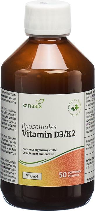 Sanasis Vitamin D3/K2 liposomal Fl 250 ml (1 Stück, Flüssigkeit, 311 g)