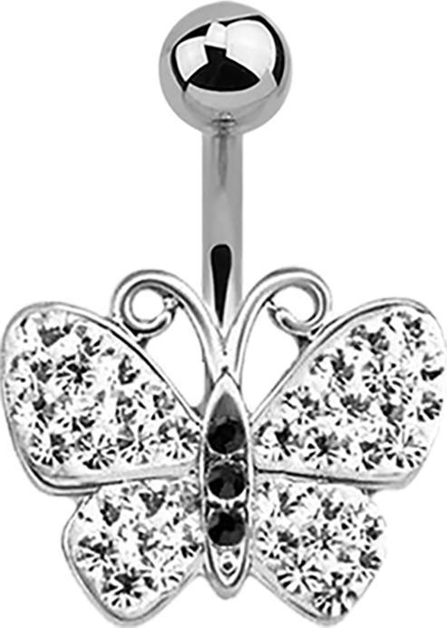 Produktbild Star Piercing Banane silber Schmetterling silber (Chirurgenstahl 316L)