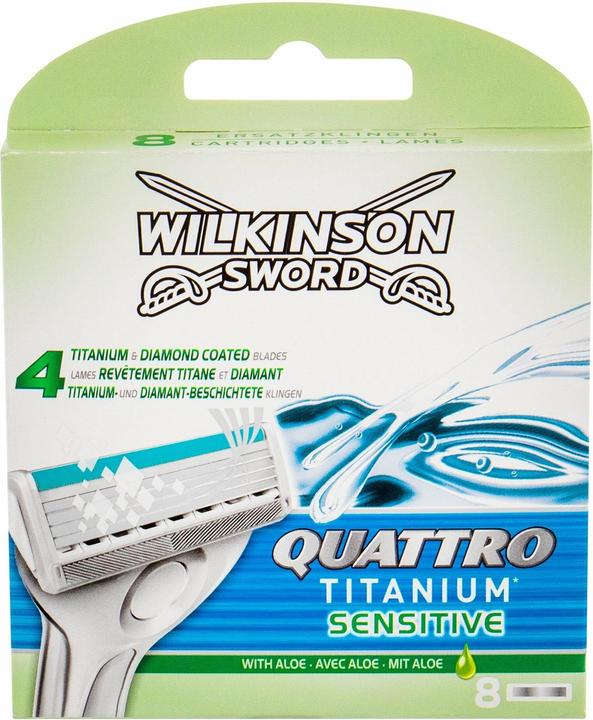 Actual product image Wilkinson Quattro Titanium Sensitive (8 x)
