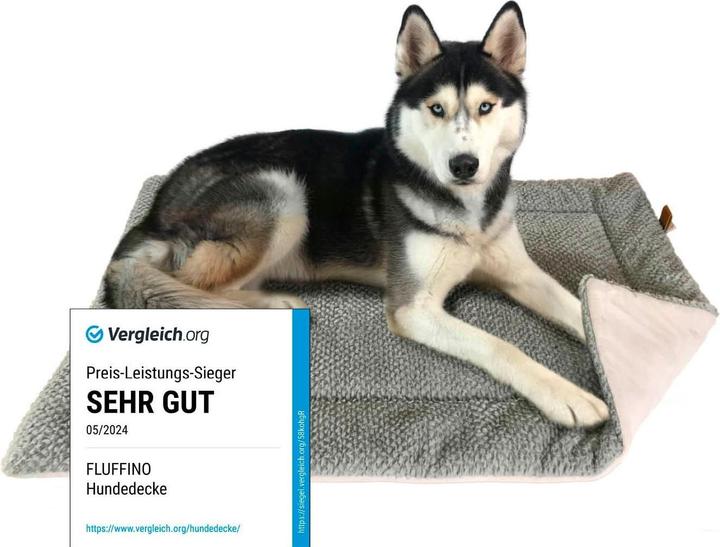 Produktbild Fluffino Hunde-Decke L, Grau (Hund)