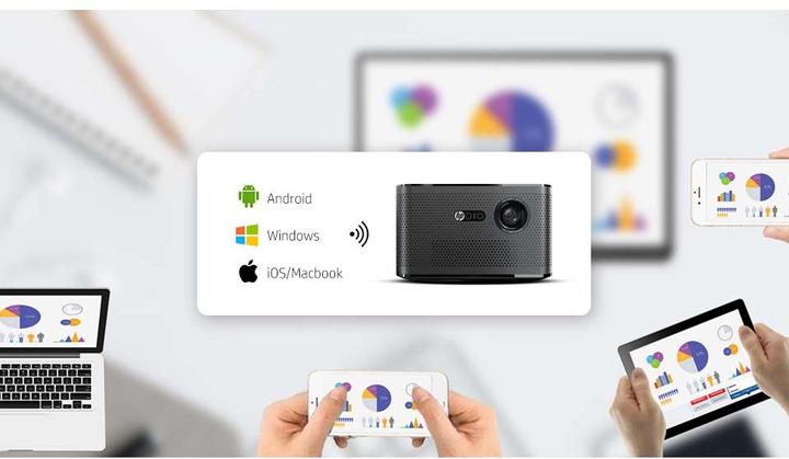 Actual product image HP Projector MP2000 Pro (Full HD, 750 lm, 1.2:1)