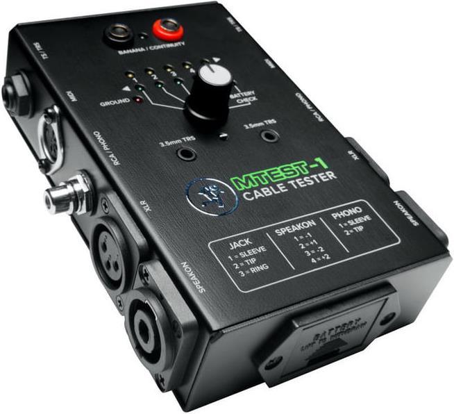 Immagine prodotto Mackie MTest-1 - Tester di cavi (Tester di cavi audio)