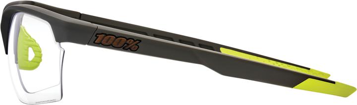 Actual product image 100% Sports Coupe (Soft tact cool grey, photochromic clear-smoke)