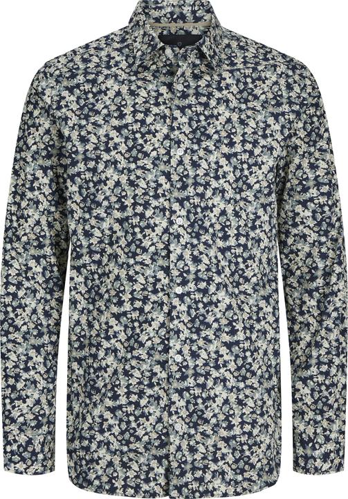 Jack & Jones Jprblaleeds Print Dobby L/S Shirt Ln