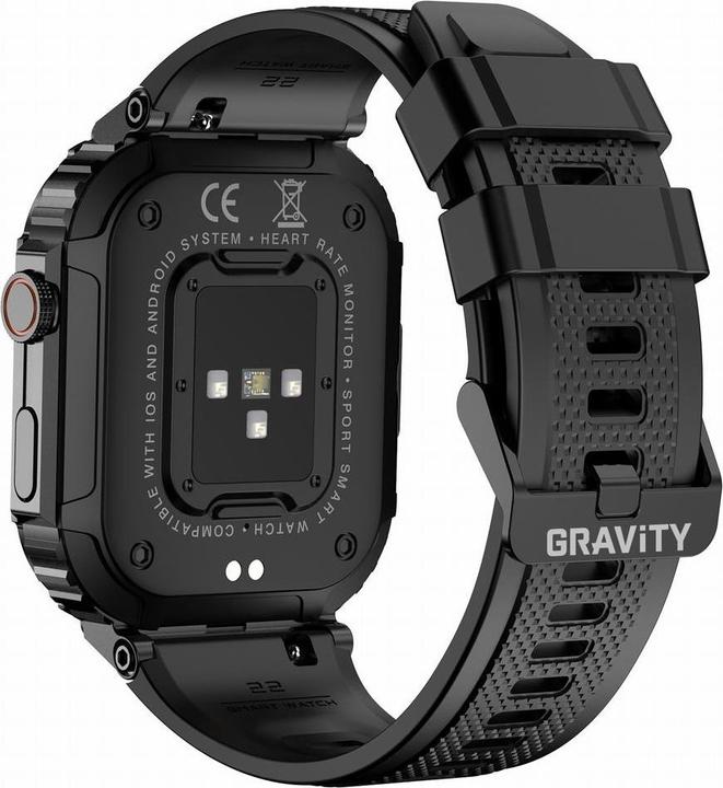 Immagine prodotto Gravity SMARTWATCH MĘSKI GT6-1 - WYKONYWANIE POŁĄCZEŃ, MONITOR SNU (sg020a)